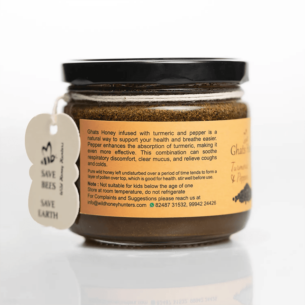 Honey with Turmeric & Black Pepper - Ghats Honey