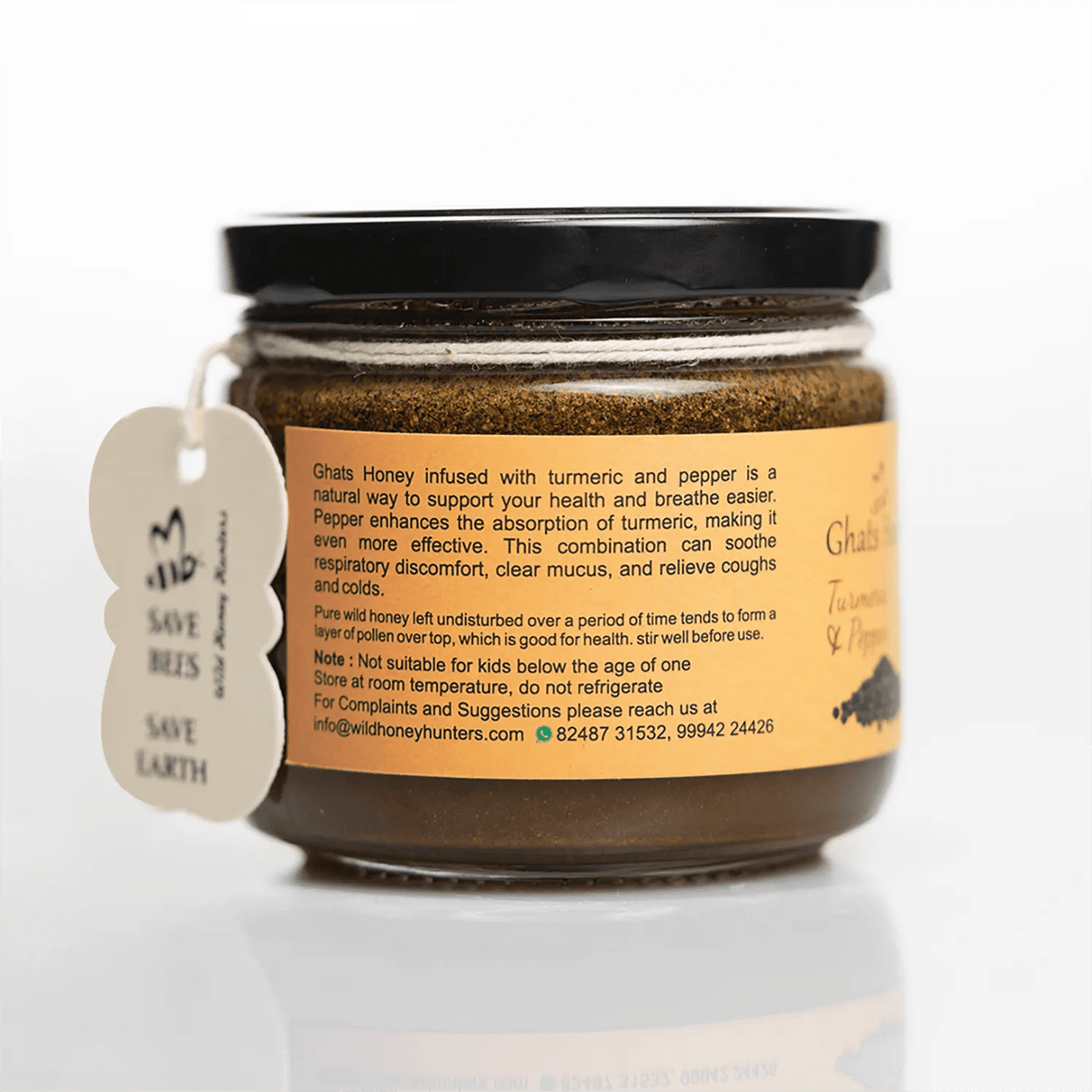 Honey with Turmeric & Black Pepper - Ghats Honey